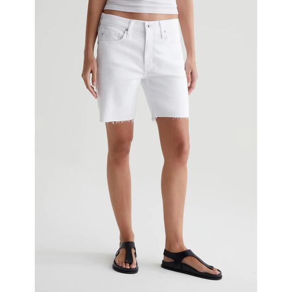 AG Ex-Boyfriend Short - White NWT SIZE 24 30 - Picture 2 of 6